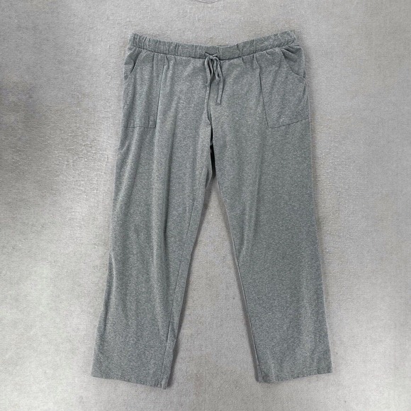 Lucky Brand Lounge Pants Womens XL Gray Elastic Waist Drawstring Pockets - Picture 1 of 13